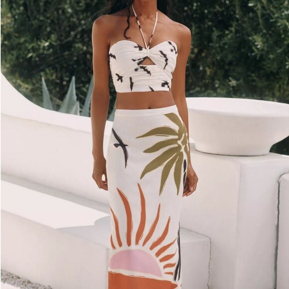 NWT Cala de la Cruz x Anthropologie Naos Bikini Top Crop Tank size M - Picture 2 of 7